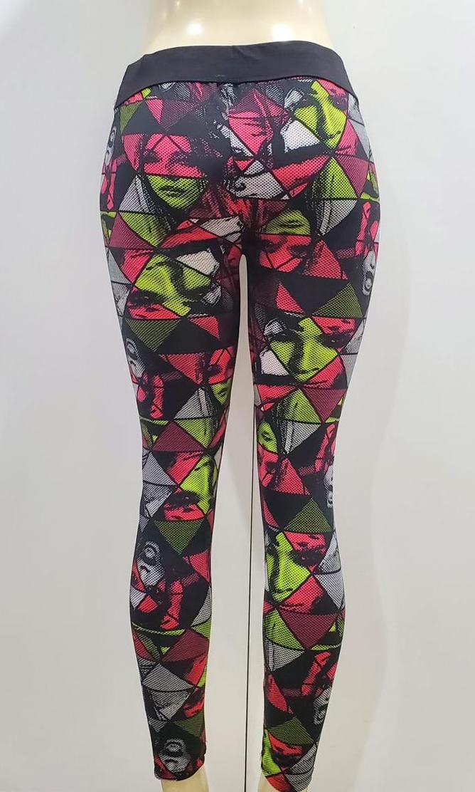 Printed Sport Legging Faces