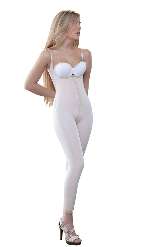 V#932 Ann LONG LEG BODY SHAPER WITH FRONT CLOSURE