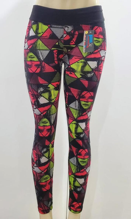 Printed Sport Legging Faces